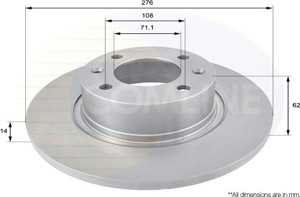 Comline ADC1533 - Kočioni disk www.molydon.hr