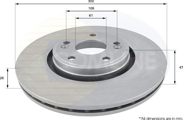 Comline ADC1537V - Kočioni disk www.molydon.hr