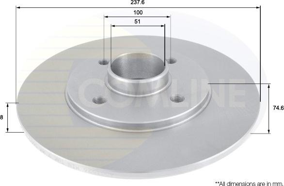 Comline ADC1526 - Kočioni disk www.molydon.hr