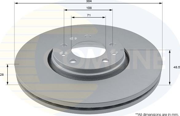 Comline ADC1579V - Kočioni disk www.molydon.hr