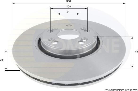 Comline ADC1576V - Kočioni disk www.molydon.hr