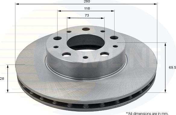 Comline ADC1571V - Kočioni disk www.molydon.hr