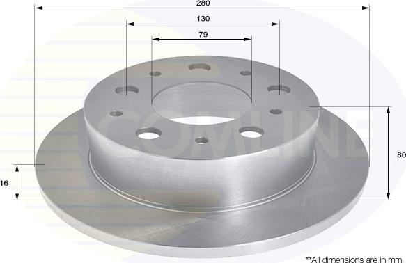 Comline ADC1578 - Kočioni disk www.molydon.hr