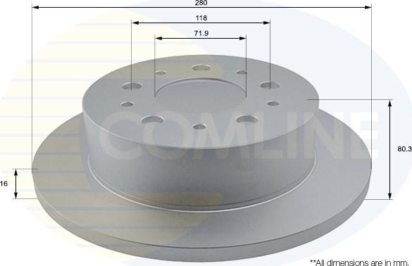 Comline ADC1577 - Kočioni disk www.molydon.hr