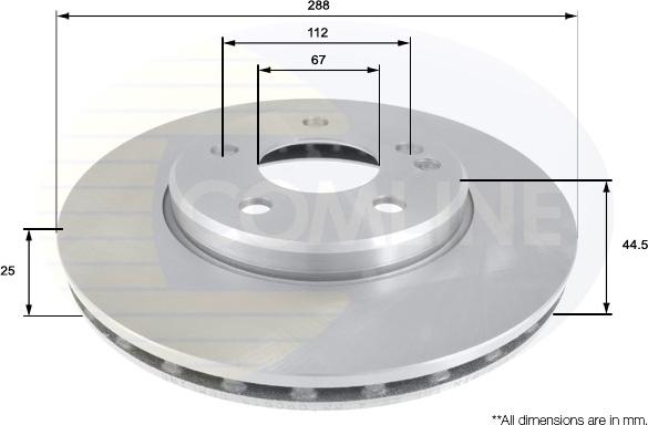 Comline ADC1641V - Kočioni disk www.molydon.hr