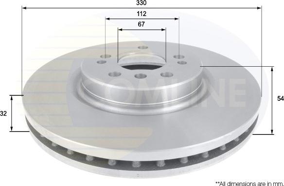 Comline ADC1648V - Kočioni disk www.molydon.hr