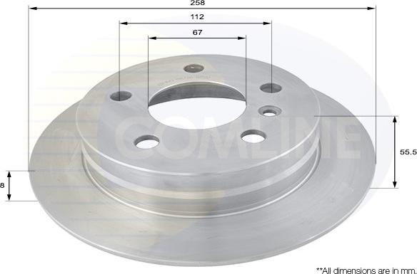 Comline ADC1643 - Kočioni disk www.molydon.hr