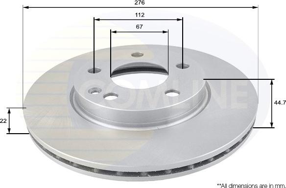 Comline ADC1642V - Kočioni disk www.molydon.hr