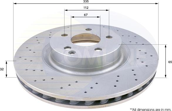 Comline ADC1659V - Kočioni disk www.molydon.hr