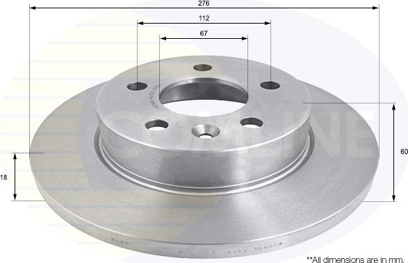 Comline ADC1668 - Kočioni disk www.molydon.hr