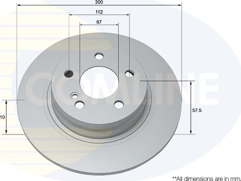 Comline ADC1663 - Kočioni disk www.molydon.hr