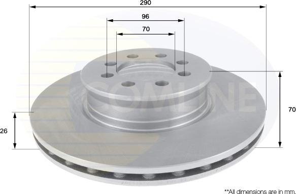 Comline ADC1667V - Kočioni disk www.molydon.hr