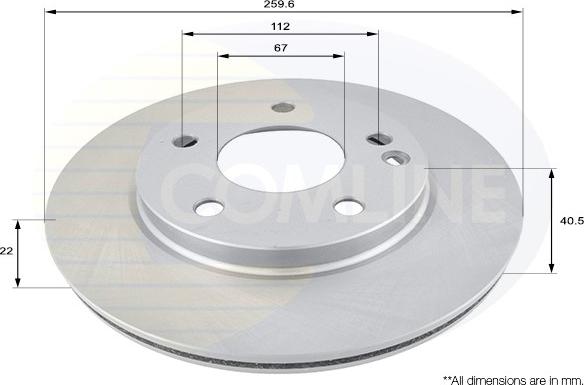 Comline ADC1605V - Kočioni disk www.molydon.hr