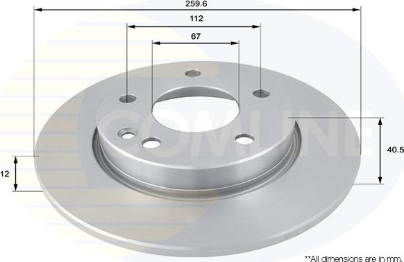 Comline ADC1606 - Kočioni disk www.molydon.hr