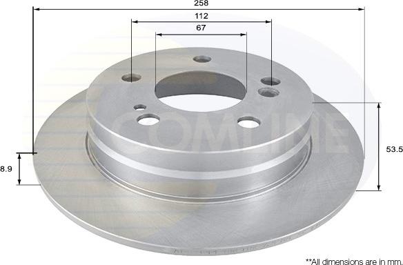 Comline ADC1611 - Kočioni disk www.molydon.hr