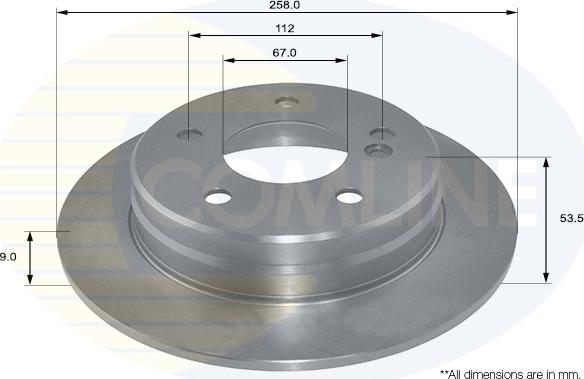 Comline ADC1612 - Kočioni disk www.molydon.hr