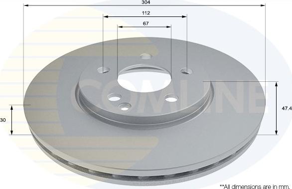 Comline ADC1683V - Kočioni disk www.molydon.hr