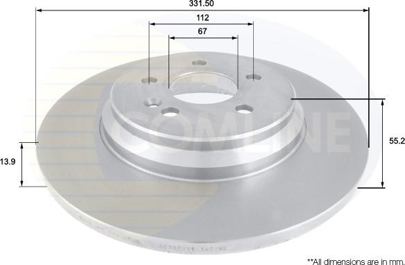 Comline ADC1634 - Kočioni disk www.molydon.hr