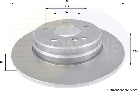 Comline ADC1636 - Kočioni disk www.molydon.hr