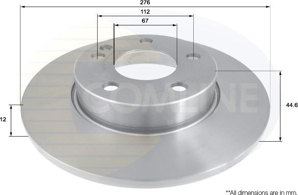 Comline ADC1638 - Kočioni disk www.molydon.hr