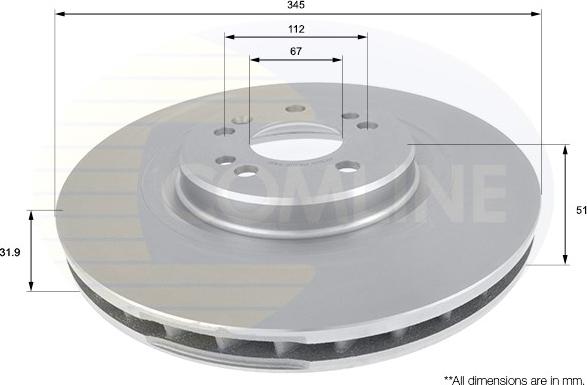 Comline ADC1633V - Kočioni disk www.molydon.hr