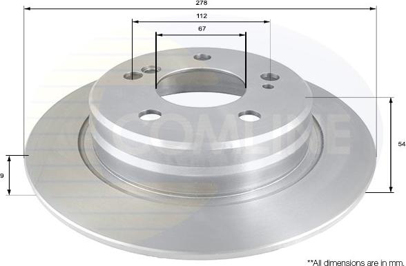 Comline ADC1629 - Kočioni disk www.molydon.hr