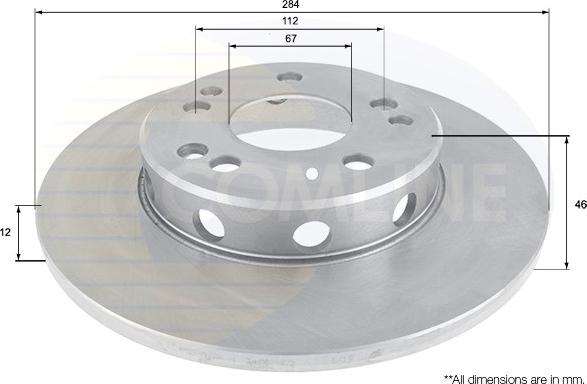 Comline ADC1620 - Kočioni disk www.molydon.hr