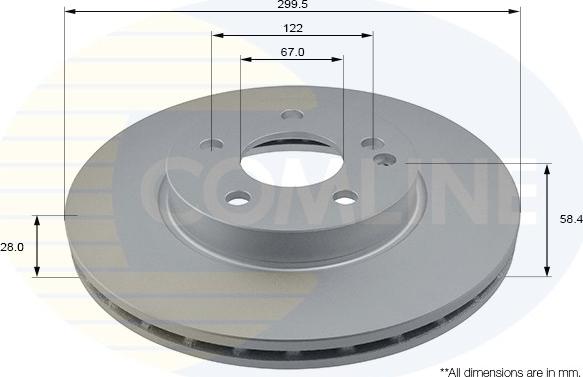 Comline ADC1627V - Kočioni disk www.molydon.hr