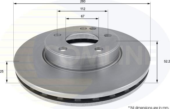 Comline ADC1671V - Kočioni disk www.molydon.hr