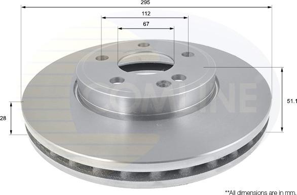 Comline ADC1678V - Kočioni disk www.molydon.hr