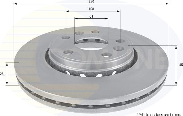 Comline ADC1672V - Kočioni disk www.molydon.hr