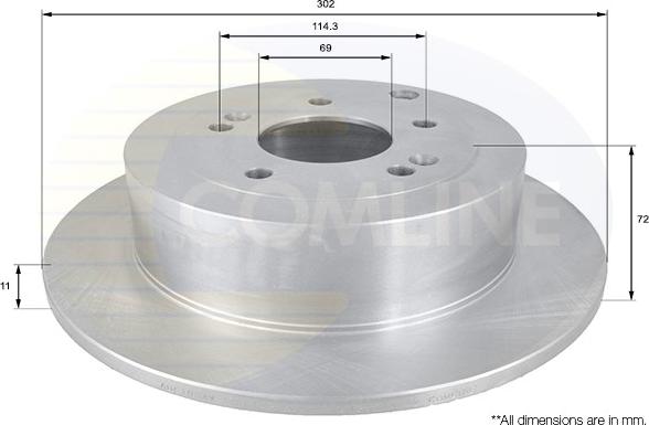 Comline ADC1094 - Kočioni disk www.molydon.hr