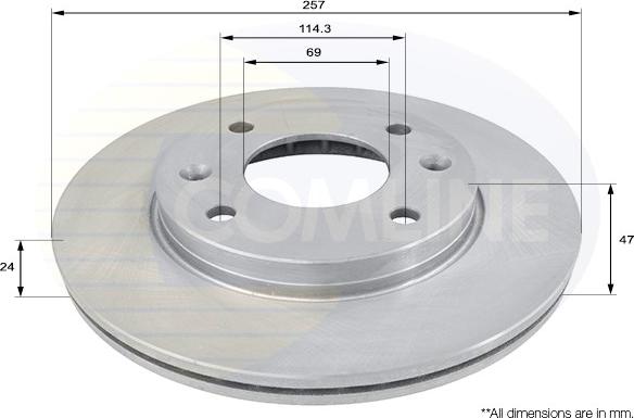 Comline ADC1042V - Kočioni disk www.molydon.hr