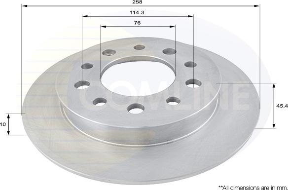 Comline ADC1057 - Kočioni disk www.molydon.hr