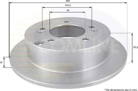 Comline ADC1066 - Kočioni disk www.molydon.hr