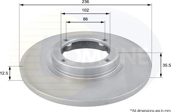 Comline ADC1009 - Kočioni disk www.molydon.hr