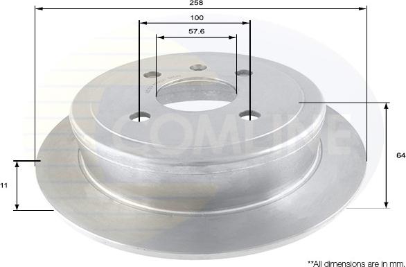 Comline ADC1014 - Kočioni disk www.molydon.hr