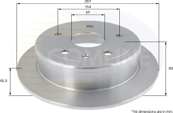 Comline ADC1012 - Kočioni disk www.molydon.hr