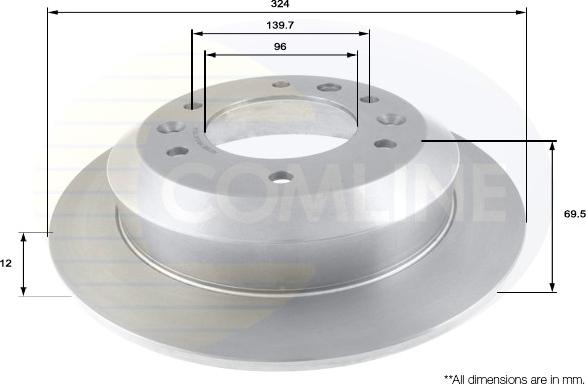 Comline ADC1086 - Kočioni disk www.molydon.hr