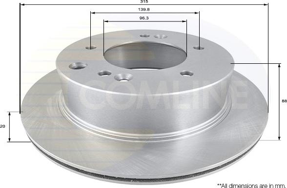 Comline ADC1088V - Kočioni disk www.molydon.hr