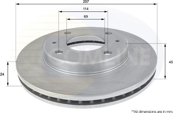 Comline ADC1035V - Kočioni disk www.molydon.hr