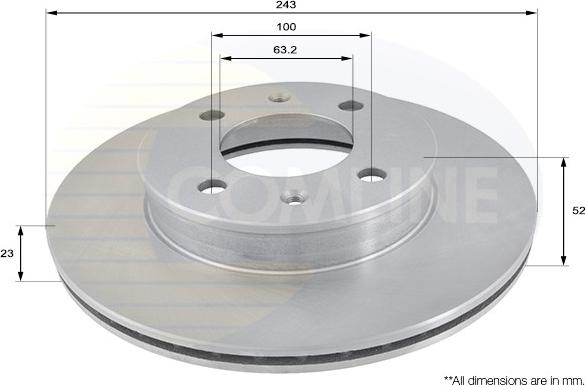 Comline ADC1032V - Kočioni disk www.molydon.hr