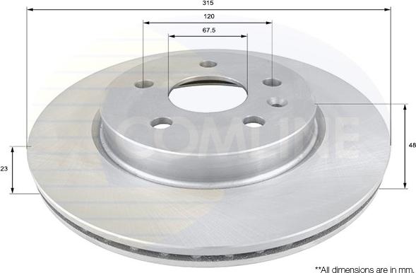 Comline ADC1144V - Kočioni disk www.molydon.hr