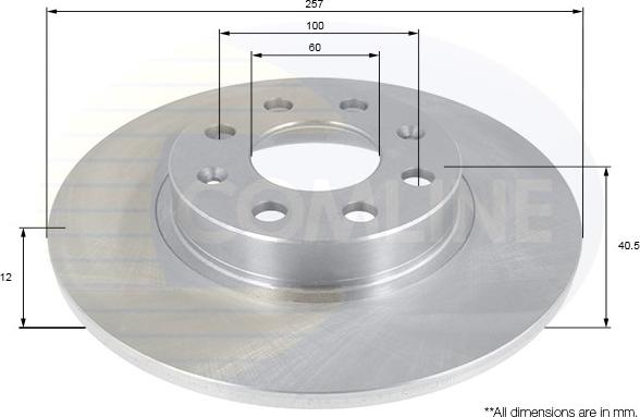 Comline ADC1140 - Kočioni disk www.molydon.hr