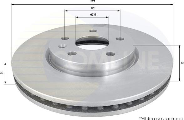 Comline ADC1142V - Kočioni disk www.molydon.hr