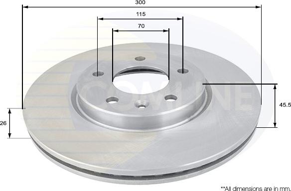 Comline ADC1153V - Kočioni disk www.molydon.hr