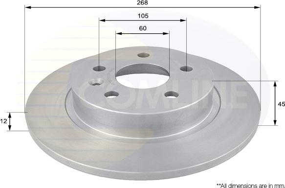 Comline ADC1152 - Kočioni disk www.molydon.hr