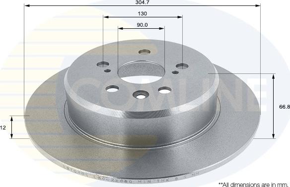 Comline ADC1109 - Kočioni disk www.molydon.hr