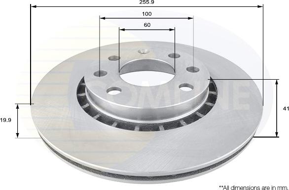 Comline ADC1102V - Kočioni disk www.molydon.hr