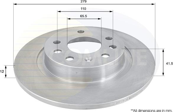 Comline ADC1116 - Kočioni disk www.molydon.hr